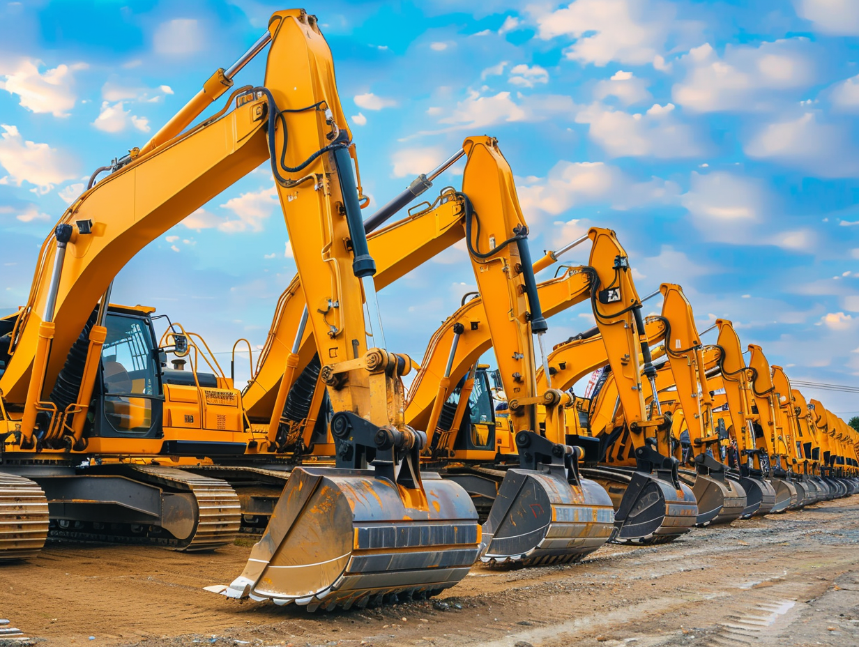 Heavy earthmoving equipment available for lease through Fitzgerald Meelk Limited