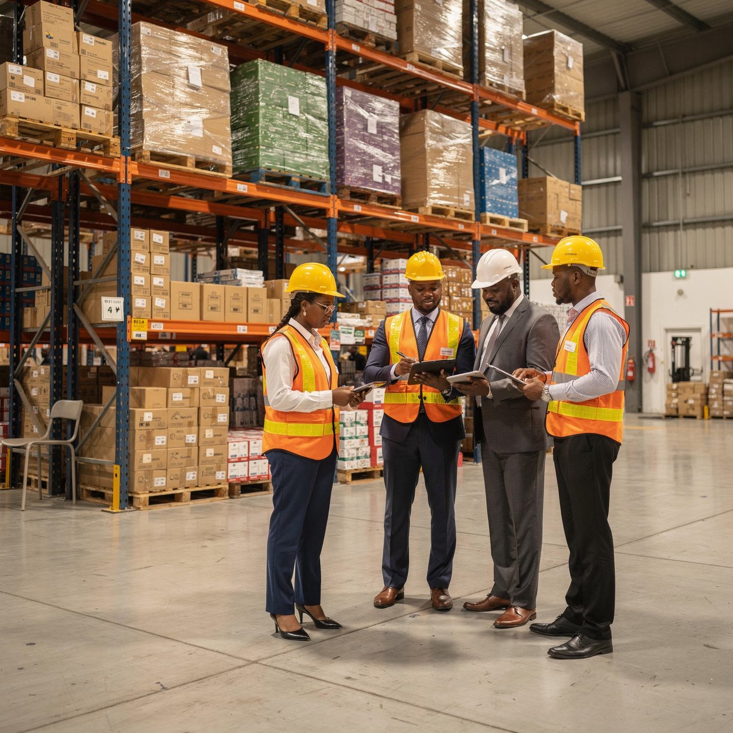 Goods staged for coordinated delivery by Fitzgerald Meelk Limited